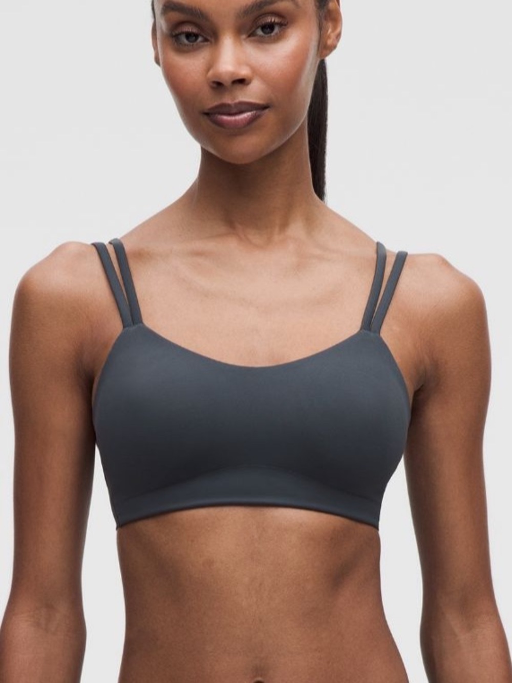 Lululemon size 6 like a cloud bra, light support, Grey